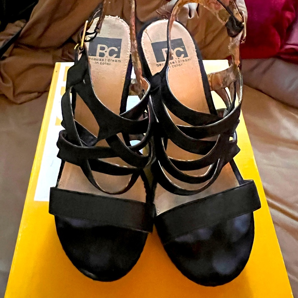 BC Footwear Ladybug Wedges